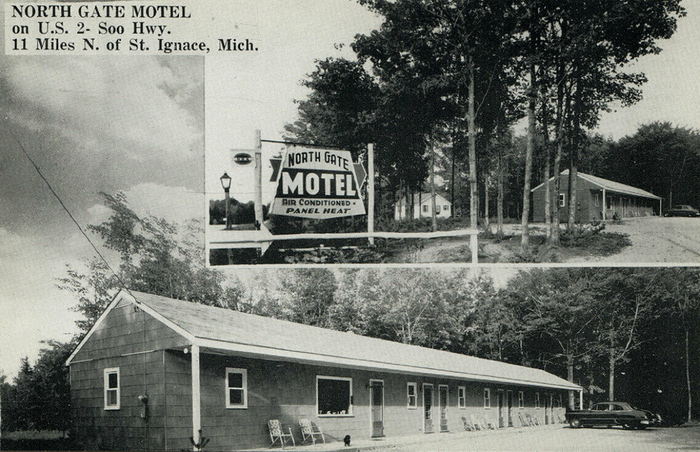 North Gate Motel (North-Gate Motel) - Vintage Postcard